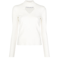 Proenza Schouler White Label Blusa de tricô com recorte vazado - Branco