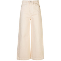 Proenza Schouler White Label Calça jeans pantalona cintura alta - Branco