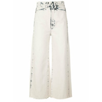 Proenza Schouler White Label Calça jeans pantalona cropped - Branco
