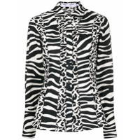 Proenza Schouler White Label Camisa com estampa de zebra - Branco