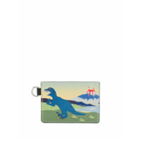 PS Paul Smith Porta-moedas com estampa de dinossauro - Azul