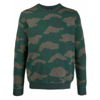 PS Paul Smith Suéter de tricô com padronagem camuflada - Verde