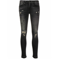 R13 Calça jeans skinny com efeito destroyed - Preto