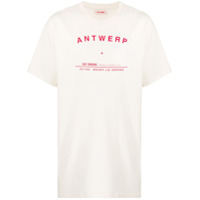Raf Simons Camiseta com estampa Antwerp - Branco