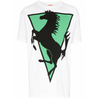 Raf Simons Camiseta com estampa de cavalo - Branco