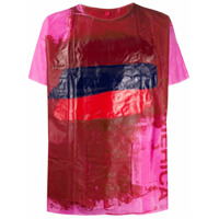 Raf Simons Camiseta com estampa gráfica - Rosa