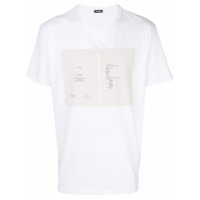 Raf Simons Camiseta com estampa no busto - Branco