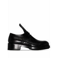 Raf Simons Sapato Derby preto de couro com cadarço