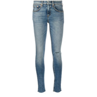 Rag & Bone Calça jeans skinny com efeito destroyed - Azul