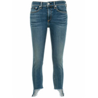 Rag & Bone Calça jeans skinny cropped assimétrica - Azul