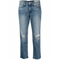 Rag & Bone Calça jeans slim Dre com cintura baixa - Azul