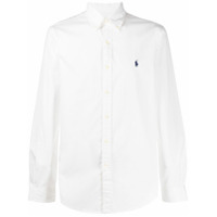 Ralph Lauren Camisa slim com logo bordado - Branco