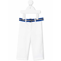 Ralph Lauren Kids Calça chino skinny com cinto - Branco