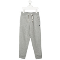 Ralph Lauren Kids Calça esportiva com logo bordado - Cinza