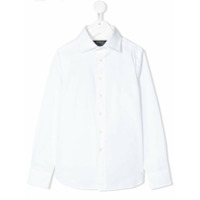 Ralph Lauren Kids Camisa de algodão com botões - Branco