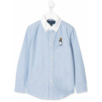 Ralph Lauren Kids Camisa de cambraia - Azul
