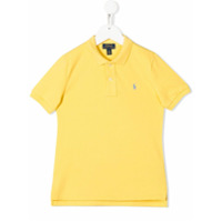 Ralph Lauren Kids Camisa polo com logo bordado - Amarelo