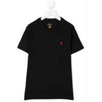 Ralph Lauren Kids Camisa polo com logo bordado - Preto