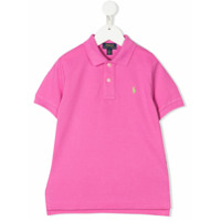 Ralph Lauren Kids Camisa polo com logo bordado - Rosa