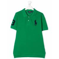 Ralph Lauren Kids Camisa polo com logo contrastante - Verde