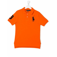 Ralph Lauren Kids Camisa polo com logo - Laranja