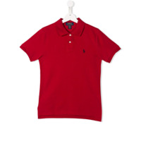 Ralph Lauren Kids Camisa polo com logo - Vermelho
