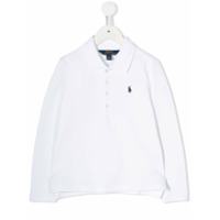 Ralph Lauren Kids Camisa polo mangas longas - Branco