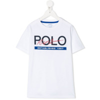 Ralph Lauren Kids Camiseta com estampa de logo - Branco