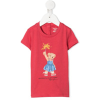 Ralph Lauren Kids Camiseta com estampa Teddy Bear - Rosa