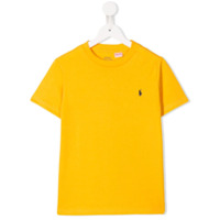 Ralph Lauren Kids Camiseta com logo bordado - Amarelo