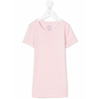 Ralph Lauren Kids Camiseta com logo bordado - Rosa