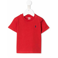 Ralph Lauren Kids Camiseta com logo bordado - Vermelho
