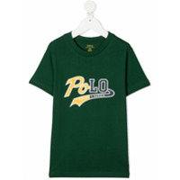 Ralph Lauren Kids Camiseta decote careca com estampa de logo - Verde