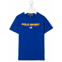 Ralph Lauren Kids Camiseta polo com logo - Azul