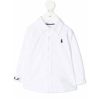 Ralph Lauren Kids embroidered logo shirt - Branco