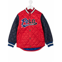 Ralph Lauren Kids Jaqueta bomber matelassê com logo - Vermelho
