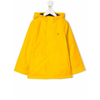 Ralph Lauren Kids Jaqueta impermeável com capuz - Amarelo