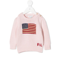 Ralph Lauren Kids knitted American flag jumper - Rosa