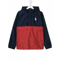 Ralph Lauren Kids Parka Ripstop com capuz - Azul