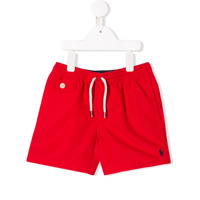 Ralph Lauren Kids Short de natação Traveller - Vermelho