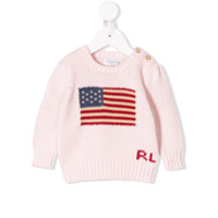 Ralph Lauren Kids Suéter com bandeira - Rosa