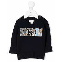 Ralph Lauren Kids Suéter com logo bordado - Azul