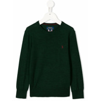 Ralph Lauren Kids Suéter com logo bordado - Verde