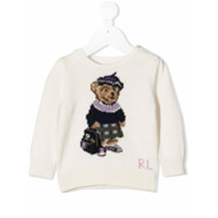 Ralph Lauren Kids Suéter com padronagem de urso - Neutro