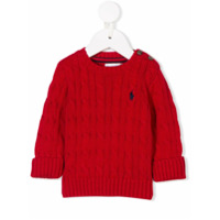 Ralph Lauren Kids Suéter de tricô - Vermelho