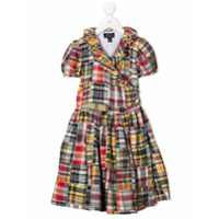 Ralph Lauren Kids Vestido mangas curtas xadrez - Vermelho