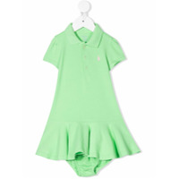 Ralph Lauren Kids Vestido polo com logo bordado - Verde