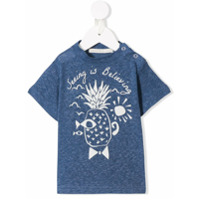 Raspberry Plum Camiseta com estampa de abacaxi - Azul