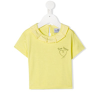 Raspberry Plum Camiseta Dita com acabamento de babados - Amarelo