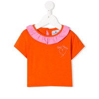 Raspberry Plum Camiseta Joy com acabamento de babados - Laranja